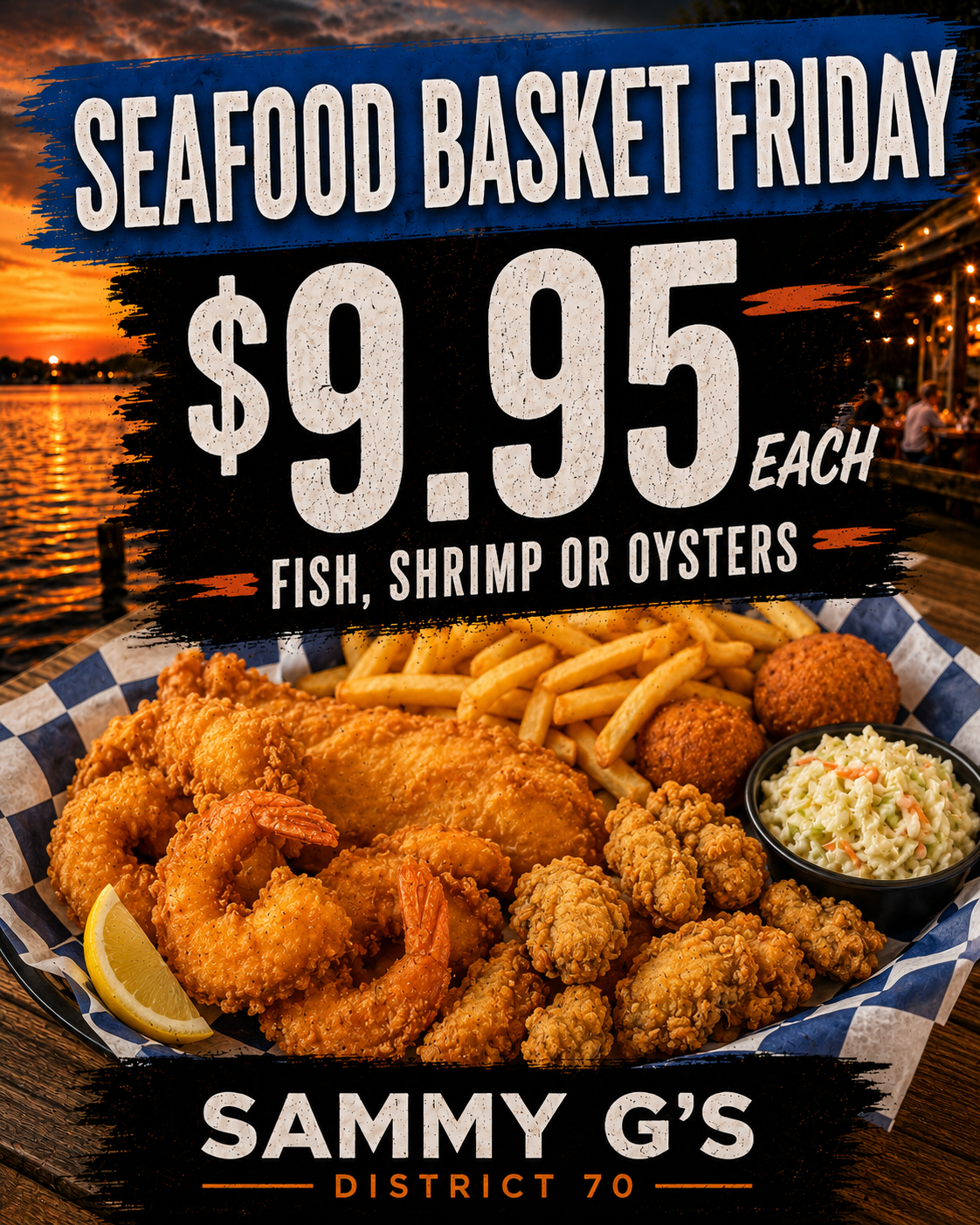 Seafood Basket Friday special at Sammy G's