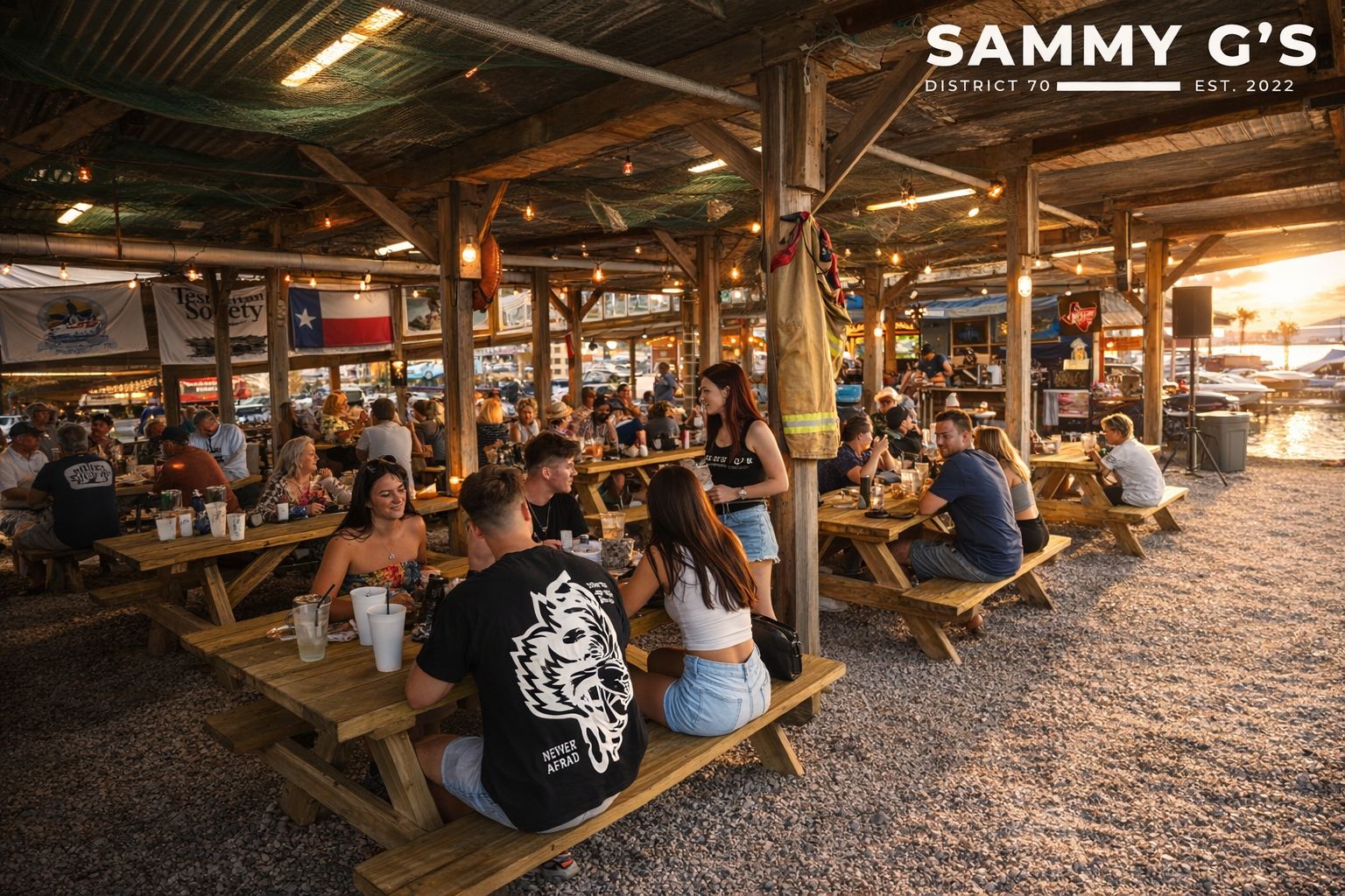 Sammy G's downstairs dining area busy with patrons