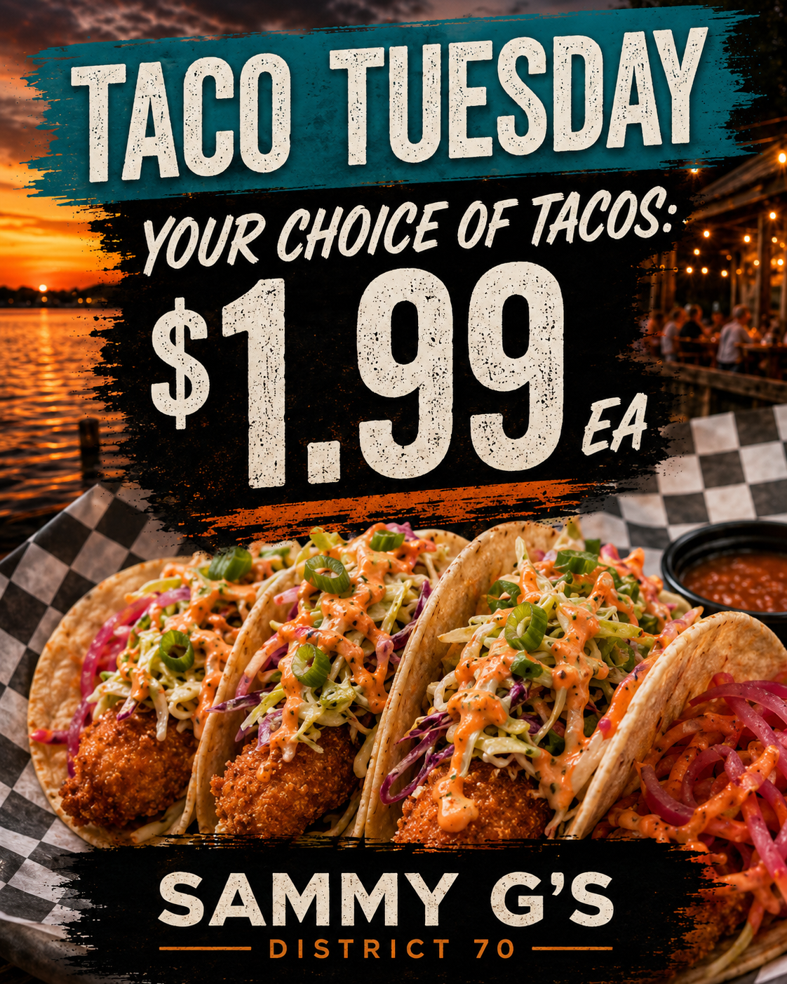Taco Tuesday special: $1.99 tacos at Sammy G's